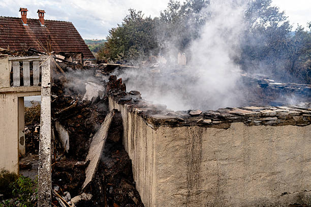 Professional Soot Cleanup technician working in Roebling, NJ